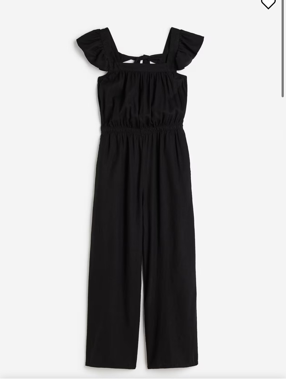 Black Ruffle Strap jumpsuits